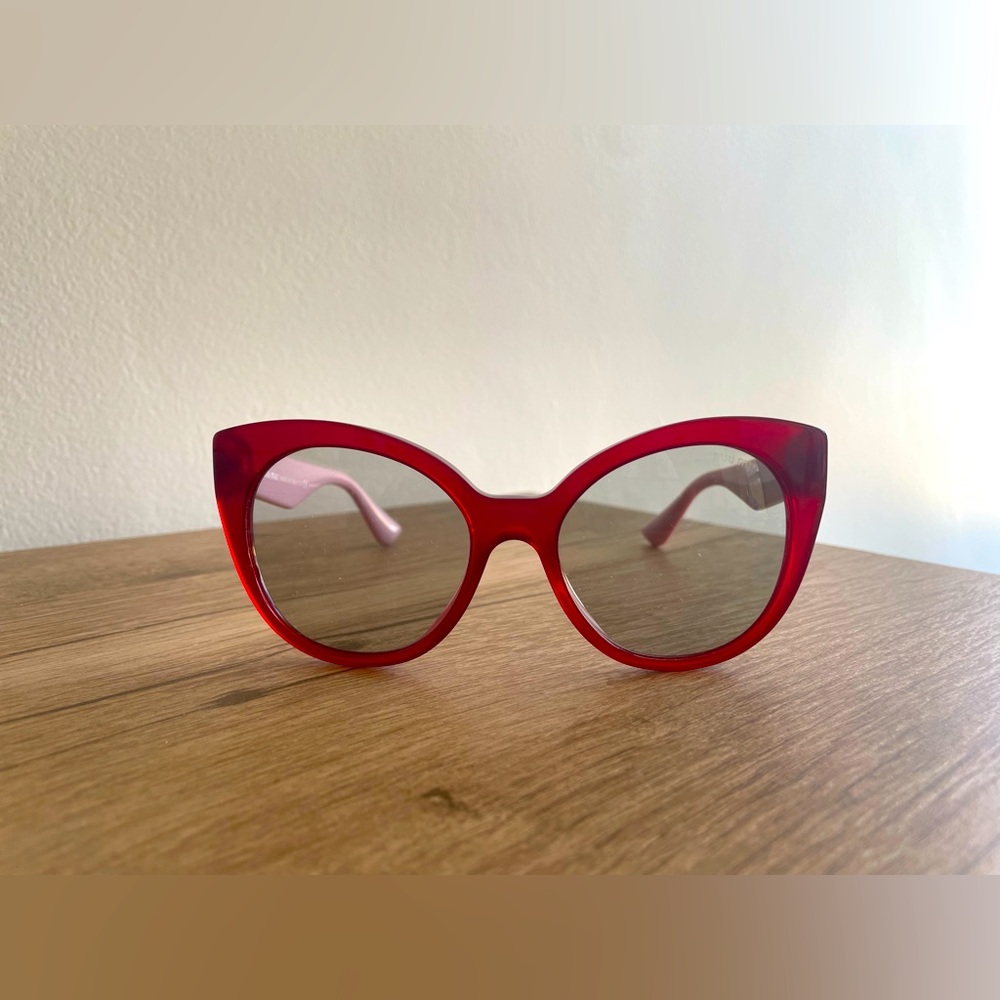 New! Miu Miu Sunglasses Women Red Pink Summer Designer/Luxury